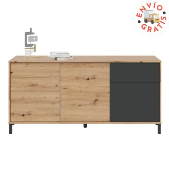 Aparador Urban Plus roble-gris