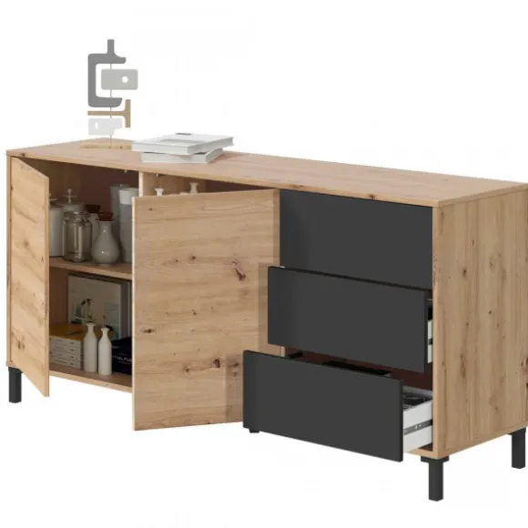 Aparador Urban Plus roble-gris