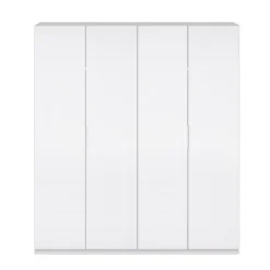 Armario 4p blanco brillo
