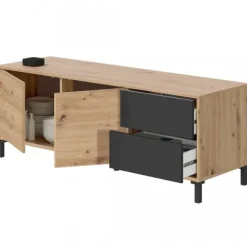 Bajo TV Urban Plus roble-gris