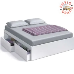 Cama Bed 4 cajones blanco artik