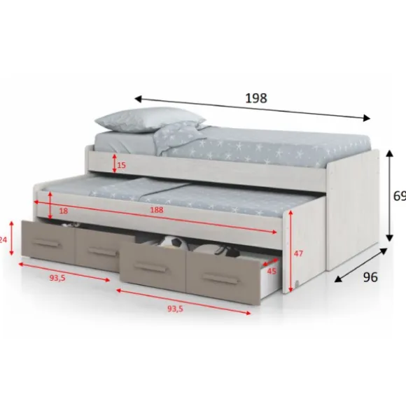 Cama compacta Ares