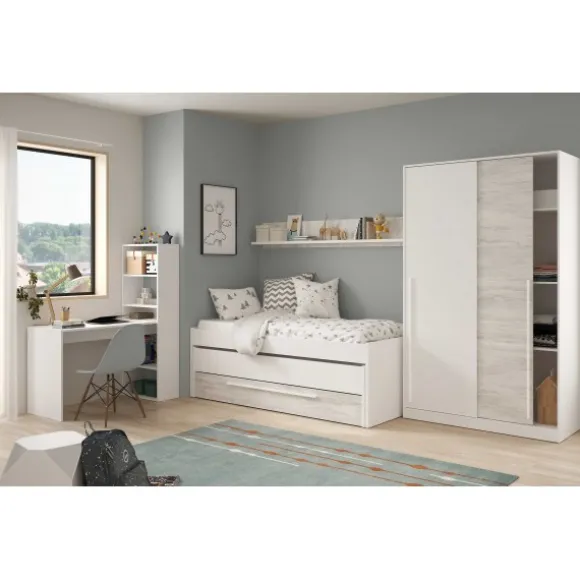 Cama doble + estante Elliot