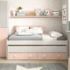 Cama doble con estante Smallow