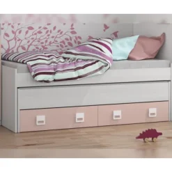 Cama doble con estante Smallow