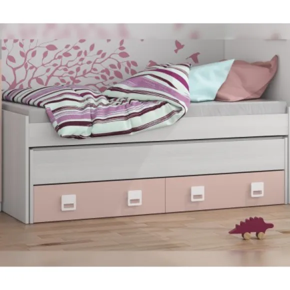 Cama doble con estante Smallow