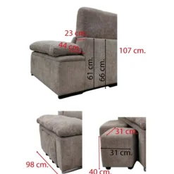 Chaiselongue cama Nadia