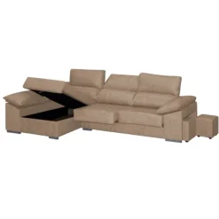 Chaiselongue Franca Express tapizado Magnol piedra