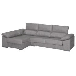 Chaiselongue Franca Express tapizado Magnol Cemento
