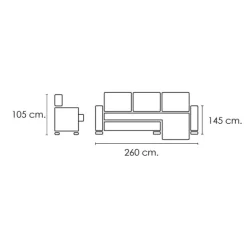 Chaiselongue Hugo calabria 18 express