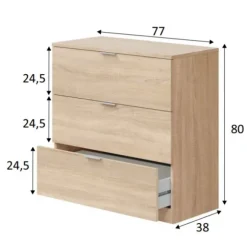 Cómoda Low Cost roble
