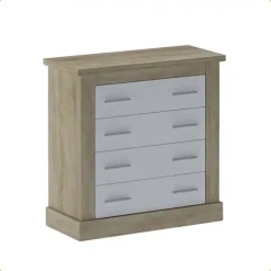 Comoda 4 cajones Chellén Cambria-Blanco