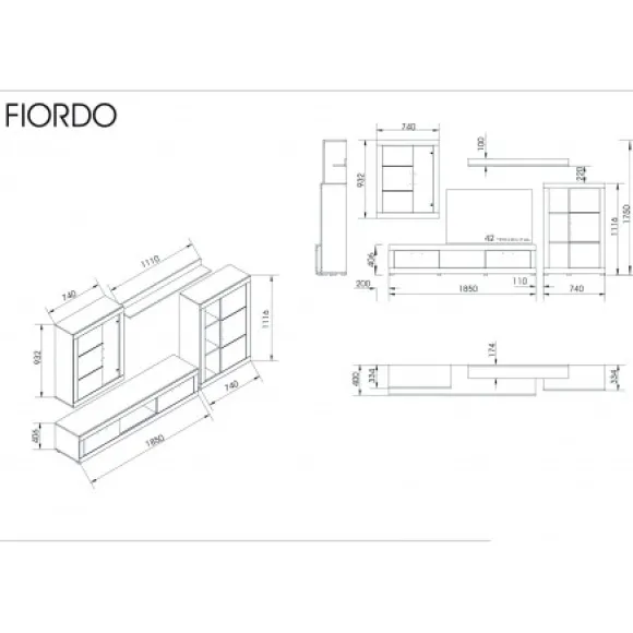 Composición Fiordo 259cm.