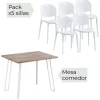 Conjunto mesa + 5 sillas Jansen