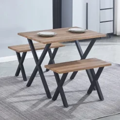 Conjunto mesa + 2 taburetes Videl
