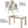 Conjunto mesa sensei + sillas lane