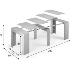 Consola extensible Funzionale Cemento