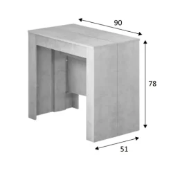 Consola extensible Funzionale Cemento
