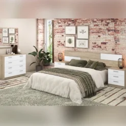 Dormitorio Monika 02 Cambria-Blanco