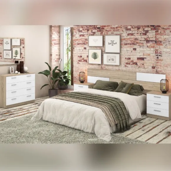 Dormitorio Monika 02 Cambria-Blanco