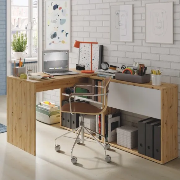 Duo mesa escritorio - estantería