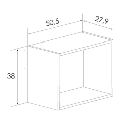 Estantería cubo aura