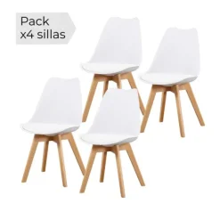 Juego de 4 sillas Fina