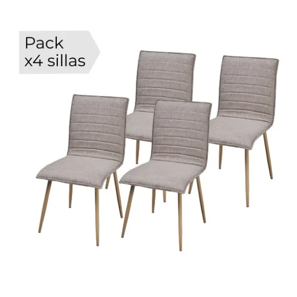 Juego de cuatro sillas Milos