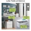 Lote "todo al blanco"