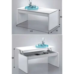 Mesa centro elevable Attuale