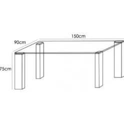 Mesa cristal Hana