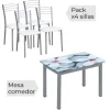 Mesa extensible Flores + 4 sillas mod.20