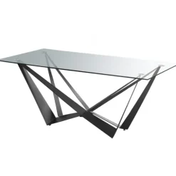 Mesa W acero negro