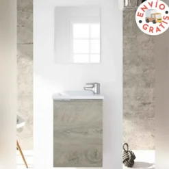 Mini mueble baño con espejo
