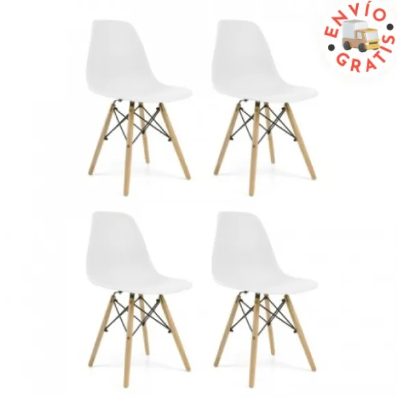 Pack de 4 sillas Vintage
