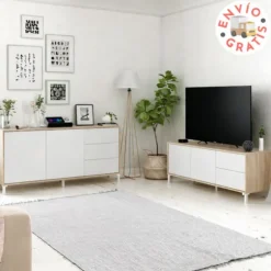 Salón Urban Plus roble-blanco