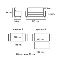 Sofá cama Izan