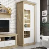 Vitrina alta leds Chellén Cambria-Blanco